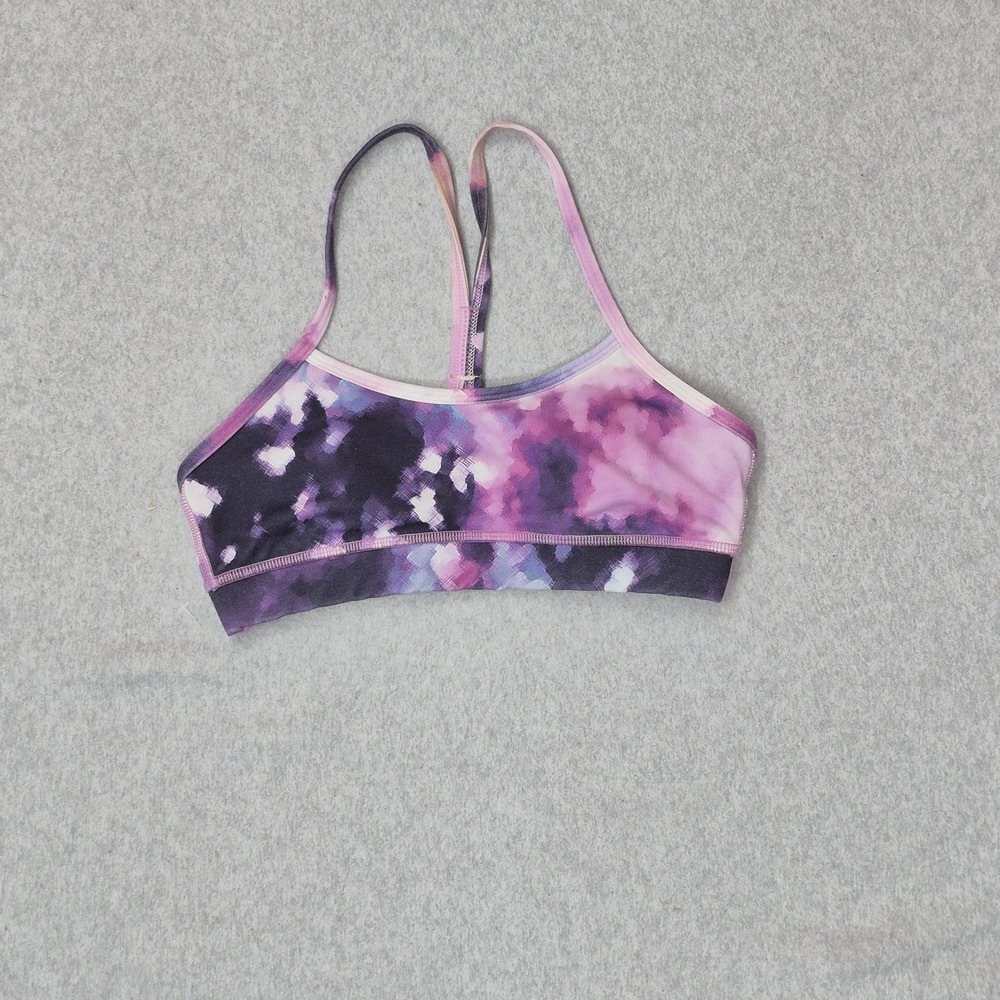 Unknown Women Sports Bra 4 Purple Flow Y Wireless Jersey Racerback
